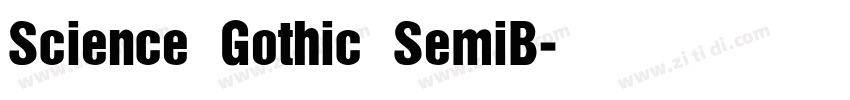 Science Gothic SemiB字体转换 Science Gothic SemiB字体转换